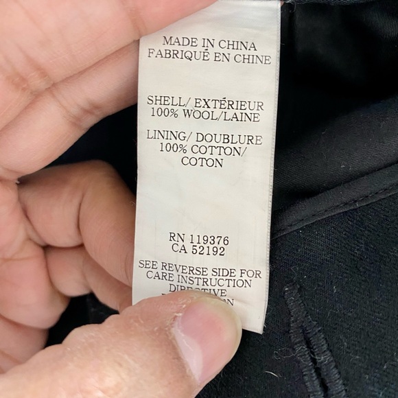 Helmut Lang Dropped Crotch Slim Wool Pants - Picture 3 of 4
